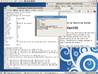 [Screenshot of CentOS 5.11 running on AMD K6-2]