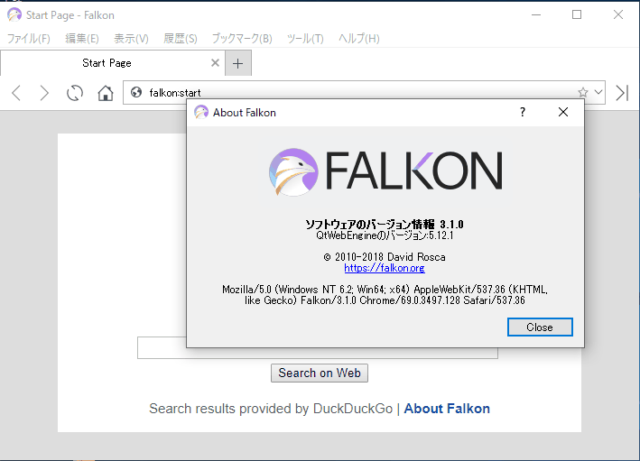 [Falkon 3.1 $B%P!<%8%g%s2hA|(B]